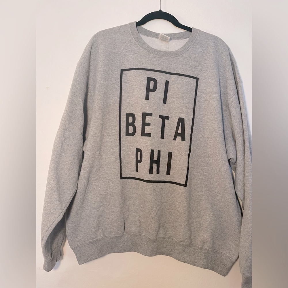 Pi Beta Phi sorority sweatshirt, size XL, from university tees